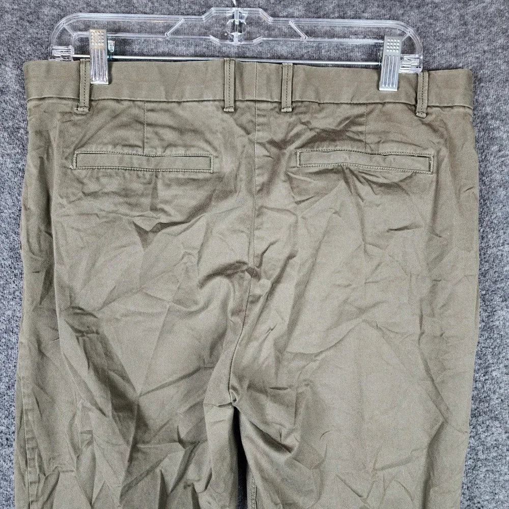 Gap Khakis Pants Women 10R Broken-In Straight Olive Green EUC